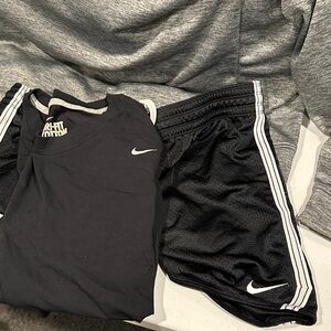 Nike Black and White Sportswear Set